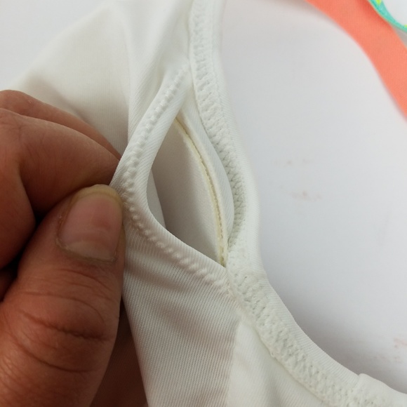 New VS 2psc swim white with neon & orange straps - Picture 6 of 8